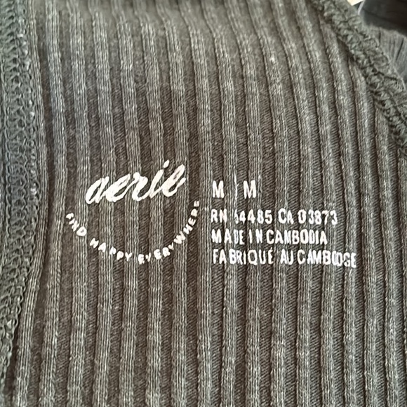 NWT Aerie Rebel Ribbed Tie One Shoulder Crop Top - Picture 8 of 8